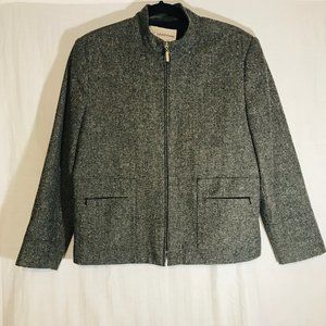 Vtg Nygard Collection Sz 8 Petite Tweed Jacket